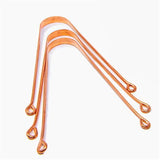 Tonourish 100% Copper Tongue Cleaner/Scapper Antimicrobial Ayurvedic, Antibacterial Scrapper For Optimal (Oral Hygiene Set Of 3)