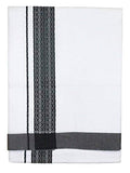 Prakasam Cotton Men Double Dhoti (1.30 X 4.00 Meter) With Fancy Border - Pack Of 7 Dhoties