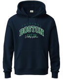 Adro Men'S Cotton Neck Hooded Sweatshirt (H24-Bost-Nb_Navy Blue,Navy BlueApparel,S