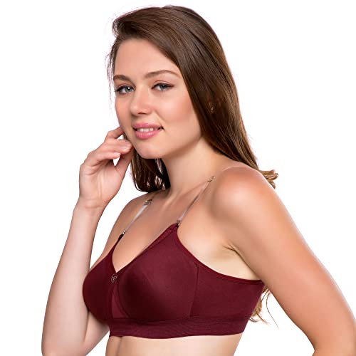Trylo Alpa Strapless Women'S Bra Hoisery Cotton F-Cup Marun 38,MARUN,38,B07YV899TS