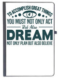 Udnag Ruled Notebook Diary Nurse | Dream Not Only Plan But Also Believe, [A5 80Pages 80Gsm]
