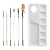 ATORSE 2x7 Pieces Artist Paint Brushes Long Handle Watercolor Paint Brush Pen Set