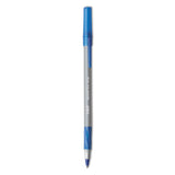 BIC GSMG11BE Round Stic Grip Xtra Comfort Ballpoint Pen, Blue Ink, 1.2mm, Medium, Dozen