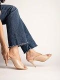 Shoetopia Women'S Slip-On Sandal,Beige,7,B0BY6WLD19