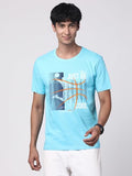 Adro Men'S Graphic Printed 100% Cotton T-Shirt - Regular Fit, Printed T-Shirts For Men (Rn24-Bcl-Mi_Mint_L)