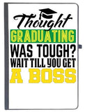 Udnag 80Gsm Ruled Notebook Diary Graduation Thought 80Pages (Black, A5)