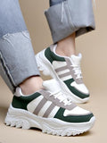 Shoetopia Smart Casual Comfortable Green Sneakers For Women & Girls /Eu38,Green,5,B0F7LXMVJ8