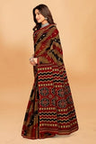 Tamaira Fashion Women'S Plain Cotton Saree (11538_Beige&Rustorange