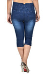 Nifty Women'S Slim Fit Capris (1347, Blue, 34)