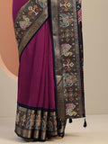 Libas Womens Woven Design Georgette Saree With Blouse Piece