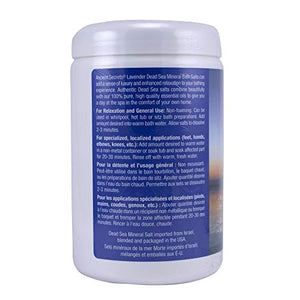 Ancient Secrets Mineral Baths, Aromatherapy Dead Sea, Lavender, 32 oz (2 Lbs) 908 G (Pack of 2)