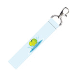 Isee 360 Green Apple Food Lanyard Bag Tag With Swivel Lobster For Gift Luggage Bags Backpack Laptop Bags Travelers Students Work