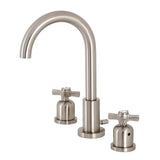 Kingston Brass Fsc8928Zx Millennium Widespread Bathroom Faucet, 10 X 5.38 X 10.06, Brushed Nickel