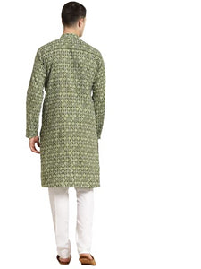 Sojanya (Since 1958 Men'S Cotton Printed Only Long Kurta