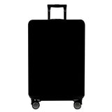 WUJIAONIAO Travel Luggage Cover Baggage Suitcase Cover Protector Skins 18-32 Inch (Pure Black, L (for 25-28 inch luggage))
