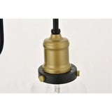 Living District Felicity 1-Light Metal Wall Sconce In Brass And Black