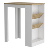 Syrah Kitchen Island -Kitchen-White / Macadamia