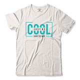 Adro Just Be Cool Design Printed T-Shirts For Men & Women (Rnr-S35-Jba-Wh_White_M)