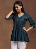 Libas Women'S Viscose Rayon Woven Design A-Line Kurti (291470R Green Green L
