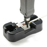 iMBAPrice Universal Cat6/Cat5e/RJ11/12 Keystone Jack Punch Down Stand