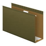 Pendaflex Extra Capacity Reinforced Hanging File Folders, 4, Legal Size, Standard Green, 1/5 Cut, 25 per Box (04153x4)