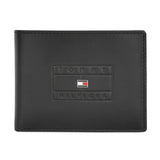 Tommy Hilfiger Amherst Men Leather Passcase Wallet Black, No. Of Card Slot 12
