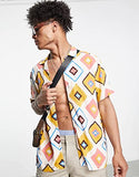 Dhruvi Trendz Mens Rayon Men'S Casual Shirt Regular Fit Western (Dt-Ms-6066_Multicolour_M)