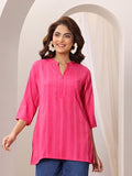 Libas Women'S Cotton Blend Straight Kurtis (29358O_Pink_Xl)