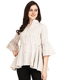 Leriya Fashion Women'S Rayon Sparkle Lining Tops Shimmer Glitter Loose Collor Long Butterfly Sleeve Party Tunic Dressy Tops (X-L