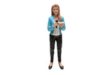 American Diorama Camera Crew Figure Iv Pretty Reporter For 1:24 Scale Models 77480