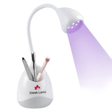 Meitawilltion 36W UV LED Desk Light with Storage Box,Flexible Gooseneck Desk Light with Switch,Portable Glue Curing Lamp Light f