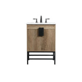 Elegant Decor Indoor Modern Under Sink Bathroom Fixtures Storage Organizer Cabinet 36 Inch Single Bathroom Vanity - Green