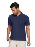 Xyxx Men'S Cotton Solid Regular Fit Shirt (Xy_Cr14_Polo Tshirt_1_Dark Navy,Dark NavyApparel,XL