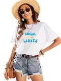 Kotty Women'S Cotton Blend Printed Oversized T-Shirts,Off WhiteApparel,M