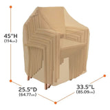 Classic Accessories Terrazzo Stackable Patio Chair Cover