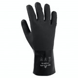 SHOWA 7712 PVC Chemical Resistant Safety Glove with Cotton Jersey Liner and Rough Grip, 12 Length, Large (12 Pair)
