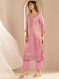 Libas Women'S Silk Blend Kurta Sets (99475 Pink S