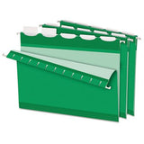 Hanging File Folder, Letter, 1/5 Cut, 25/BX, Bright GN, Sold as 1 Box