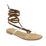 Shoetopia Girls Zebra Tan Flat Sandal - 9 Uk (Girls-Zebra-Tan),Tan,9,B0CQK4STSJ