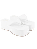 Shoetopia Platform Heels,White,4,B0BY6XMTRF