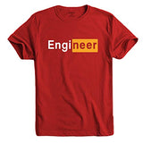 Adro Engineer Mens Cotton Printed T-Shirt (R21-M-Egn-Rd_Red_L)