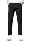 Toplot Men'S Stylish Slim-Fit Casual Trousers (Casual-Trouser-5226-Black-38),Black,38,B0DW3WS8FS