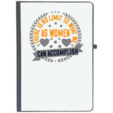 Udnag Ruled Notebook Diary Womens Day | There Is No Limit To What We, As Women, Can Accomplish, [A5 80Pages 80Gsm]