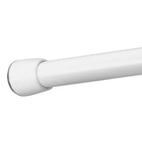 iDesign Cameo Metal Expandable Constant Tension Shower Curtain Rod for Master, Guest, Kids Bathroom, Adjustable from 2642, Wh