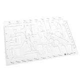 Enakshi 2xpoly Drawing Tools Multipurpose Mathematics Template Ruler 208x142mm|Crafts | Art Supplies | Drawing & Lettering Suppl