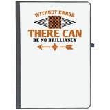 Udnag Ruled Notebook Diary Chess | Without Error There Can Be No Brilliancy, [A5 80Pages 80Gsm]