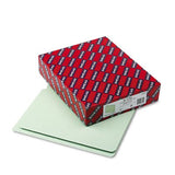 Heavy Duty Folders, End Tab, One Inch Expansion, Letter, Gray Green, 25/Box