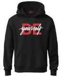 Adro Men'S Cotton Neck Hooded Sweatshirt (H21-M-Byo-Bl_Black_2Xl)
