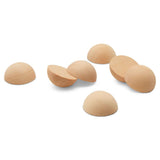 Split Wood Balls - 1 Inch Wide by 1/2 Inch Tall (Pack of 100) Unfinished Wood Balls by Woodpeckers