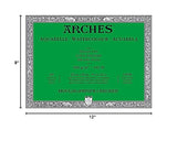 Arches Watercolor Paper Block, Cold Press, 9'' X 12'', 140 Pound